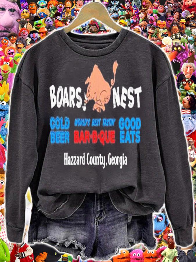 Boars Nest Cold Beer Good Eats Hazzard County Georgia T-Shirt t-shirt