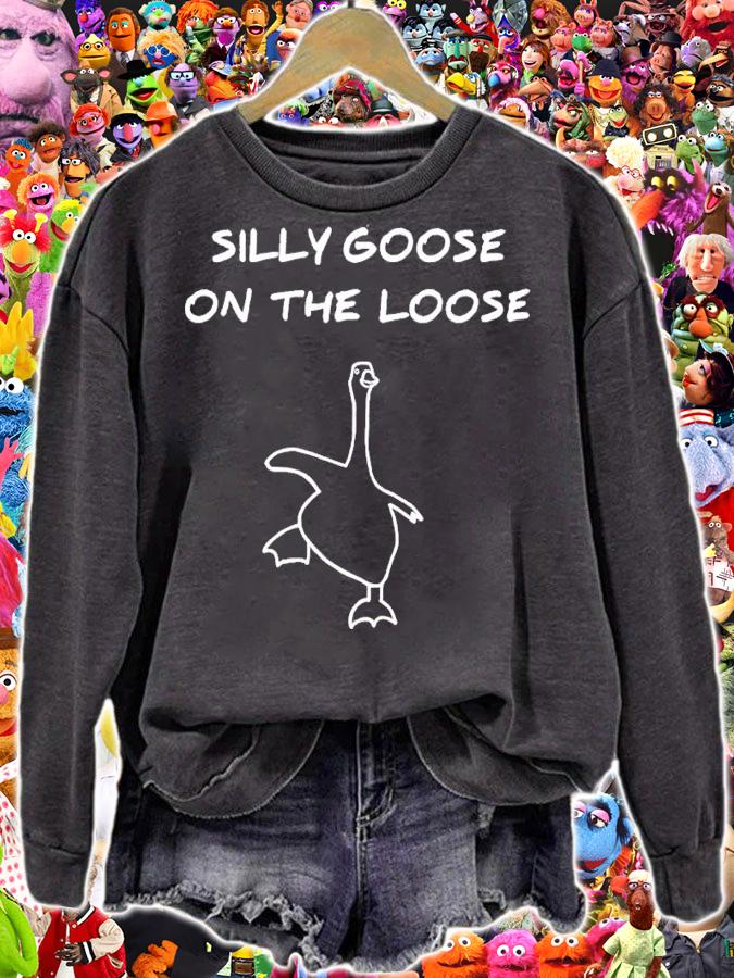 Silly goose on the loose duck shirt t-shirt sweatshirt
