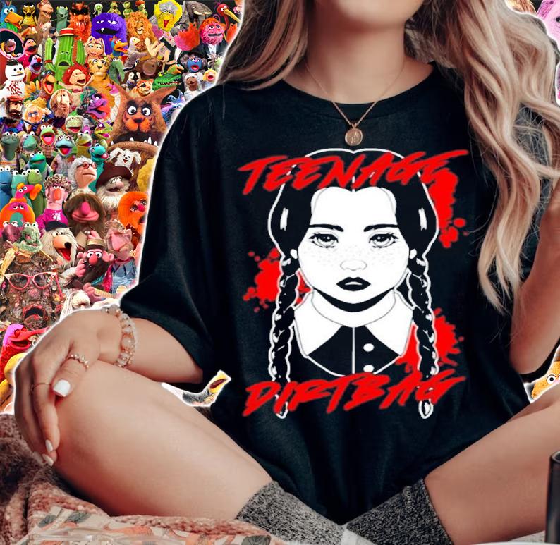 Teenage Dirtbag Wednesday Addams shirt t-shirt