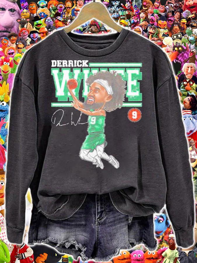 Derrick White Boston Cartoon Basketball Shirt t-shirt