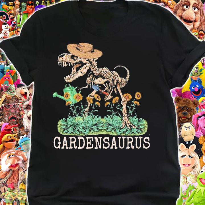Dinosaur Trex Garden Tools As Gardensaurus Funny Gardener T-Shirt t-shirt