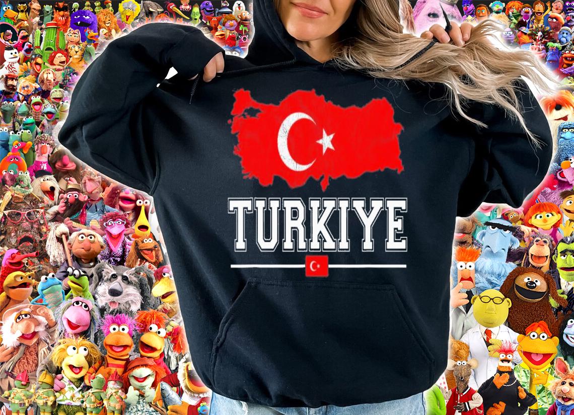 Flag Souvenir And Turkish Map Distressed Turkiye T-Shirt t-shirt hoodie
