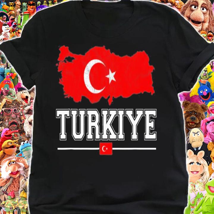 Flag Souvenir And Turkish Map Distressed Turkiye T-Shirt t-shirt shirt