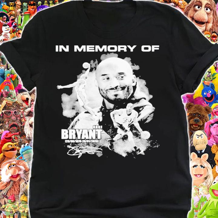 In Memory Of Kobe Bryant 23-08-1978 26-01-2020 Signature Shirt t-shirt shirt