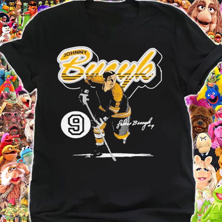 Johnny Bucyk Boston Retro Script Hockey Signatures Shirt t-shirt shirt