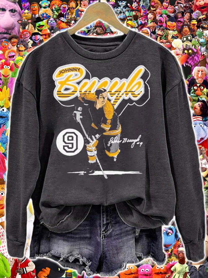 Johnny Bucyk Boston Retro Script Hockey Signatures Shirt t-shirt sweatshirt
