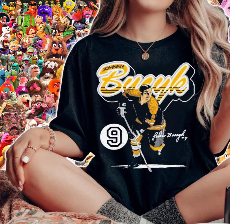 Johnny Bucyk Boston Retro Script Hockey Signatures Shirt t-shirt woman shirt