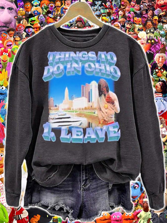 Official Things To Do In Ohio 1 Leave Swag Stimulus Shirt t-shirt