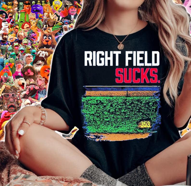 Right Field Sucks Chicago Northside Chicago Baseball T-Shirt t-shirt woman shirt