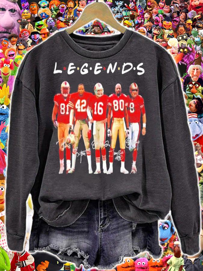 San Francisco 49ers Legends signatures shirt t-shirt sweatshirt