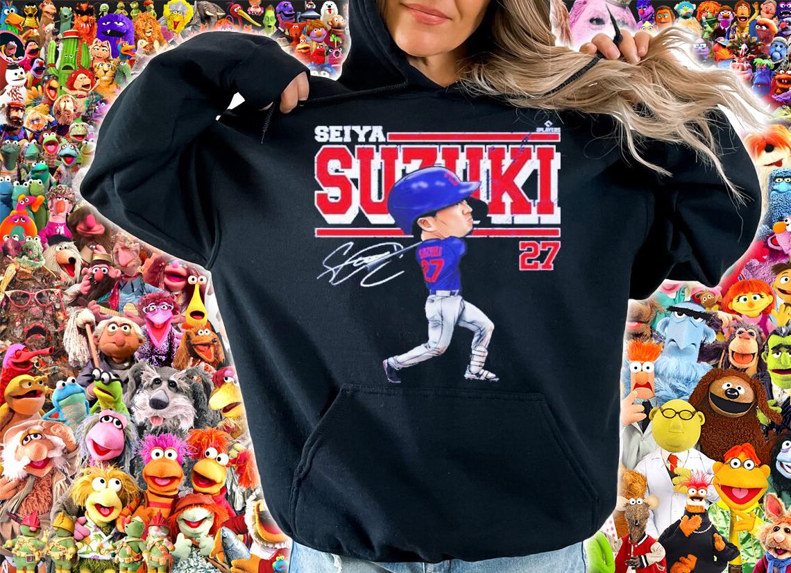 Seiya Suzuki Chicago C Cartoon Baseball Signatures Shirt t-shirt