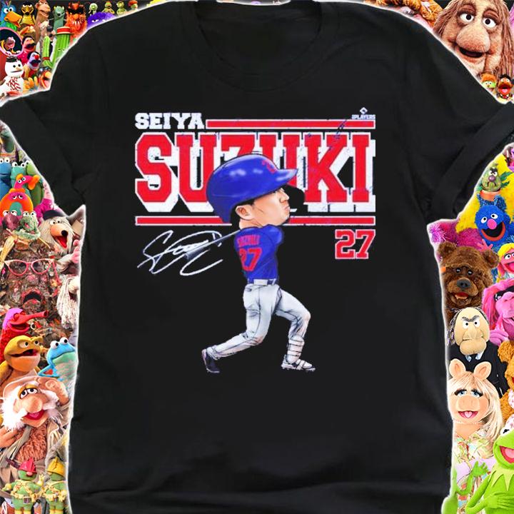 Seiya Suzuki Chicago C Cartoon Baseball Signatures Shirt t-shirt