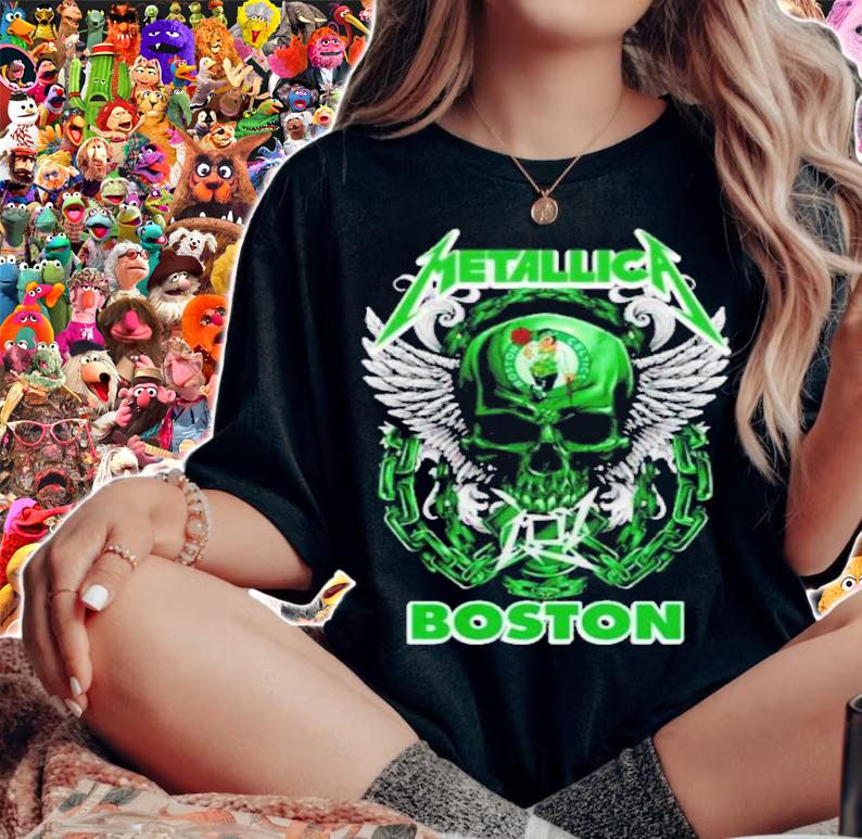 Skull Metallica Boston Celtics 2022 Shirt t-shirt woman shirt