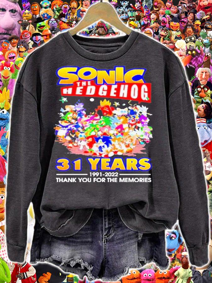 Sonic The Hedgehog 31 Years 1991-2022 Thank You For The Memories Shirt t-shirt sweatshirt
