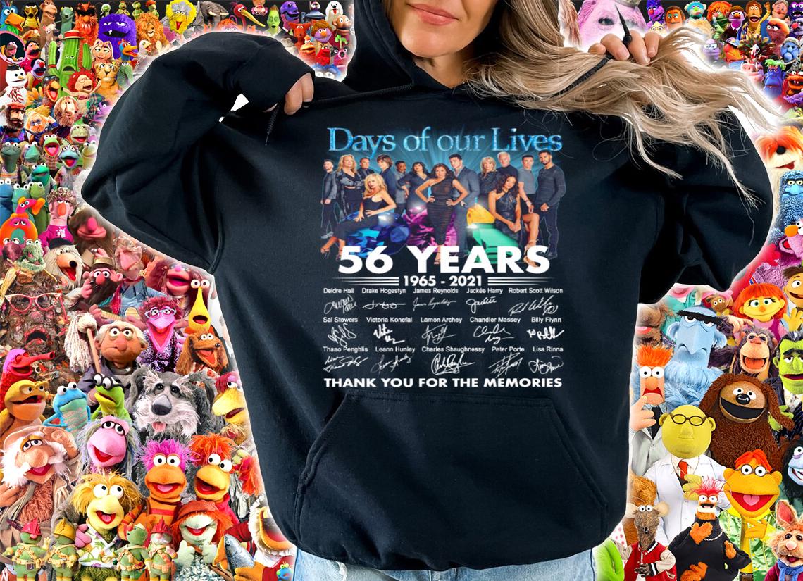 Days Of Our Lives 56 Years Of 1965-2021 Signatures t-shirt