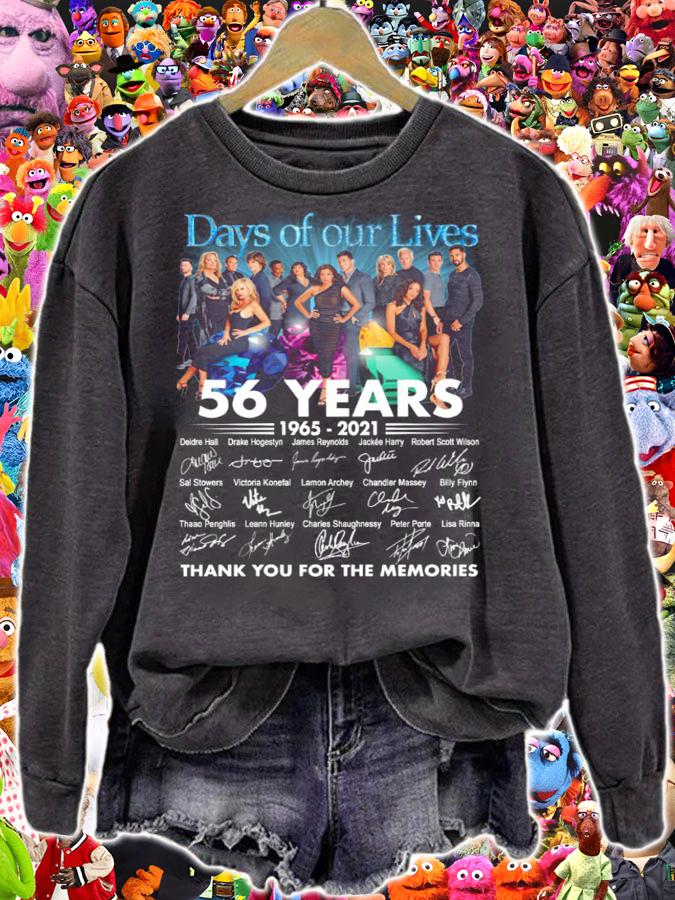 Days Of Our Lives 56 Years Of 1965-2021 Signatures t-shirt