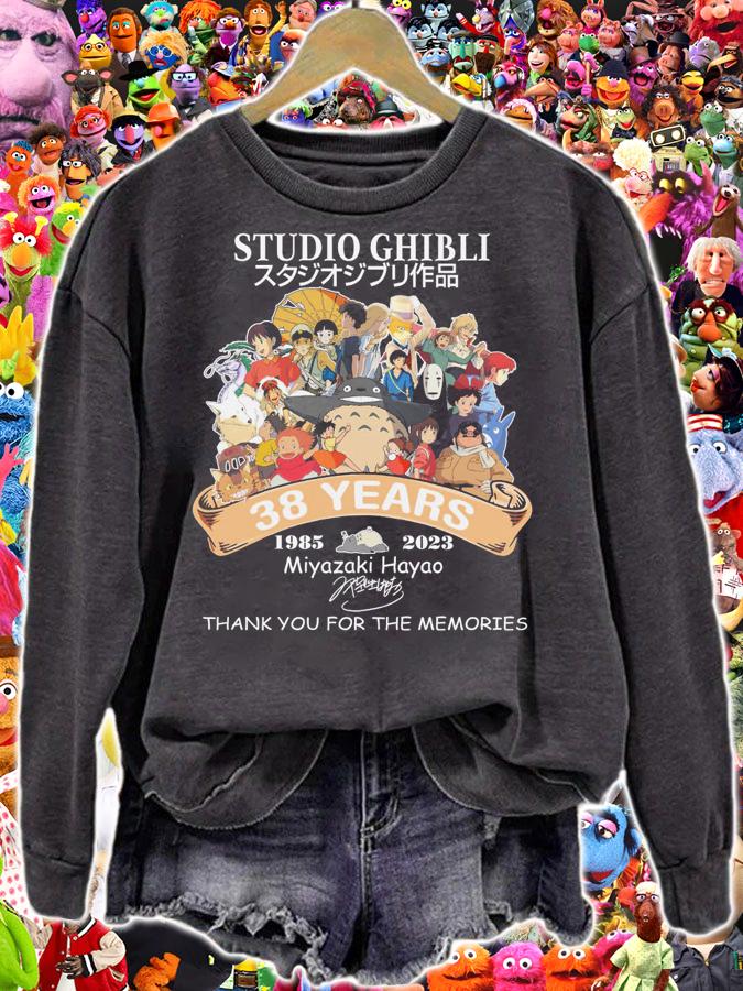Studio Ghibli 38 Years 1985-2023 thank you for the memories signature t-shirt