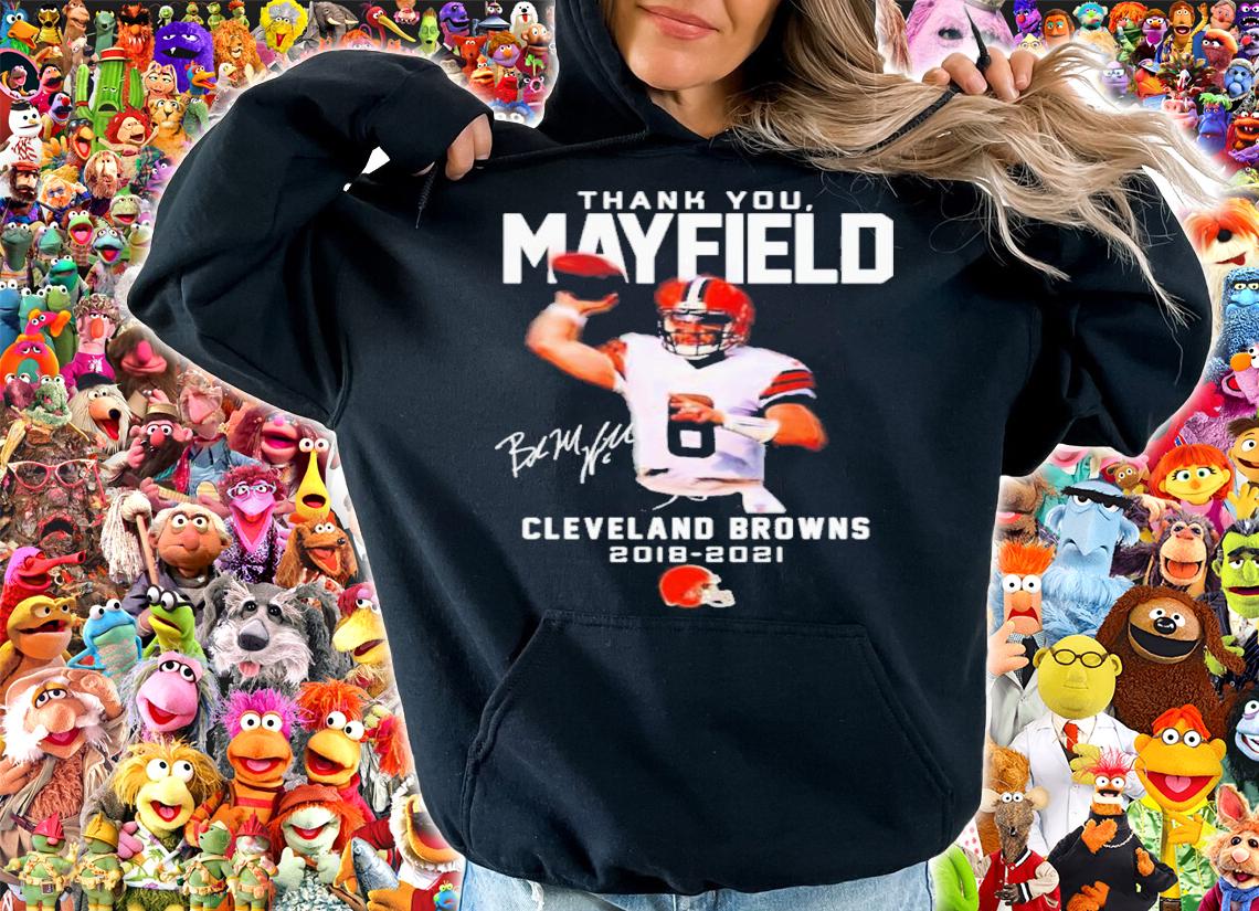 Thank You Mayfield Cleveland Browns 2018-2021 Signatures Shirt t-shirt