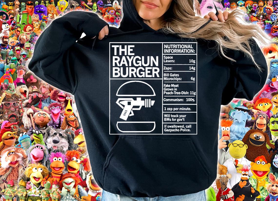 The Raygun Burger Nutritional Information Gazpacho Police Peach Tree Dish T-Shirt t-shirt