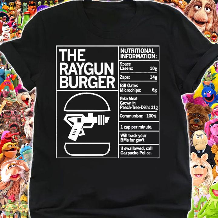 The Raygun Burger Nutritional Information Gazpacho Police Peach Tree Dish T-Shirt t-shirt