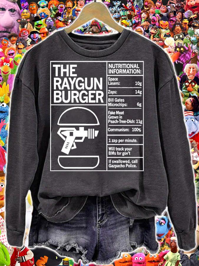 The Raygun Burger Nutritional Information Gazpacho Police Peach Tree Dish T-Shirt t-shirt