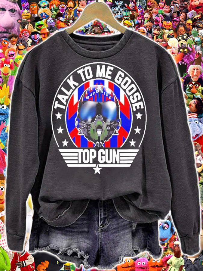 Top Gun Talk To Me Goose Maverick Helmet T-Shirt t-shirt
