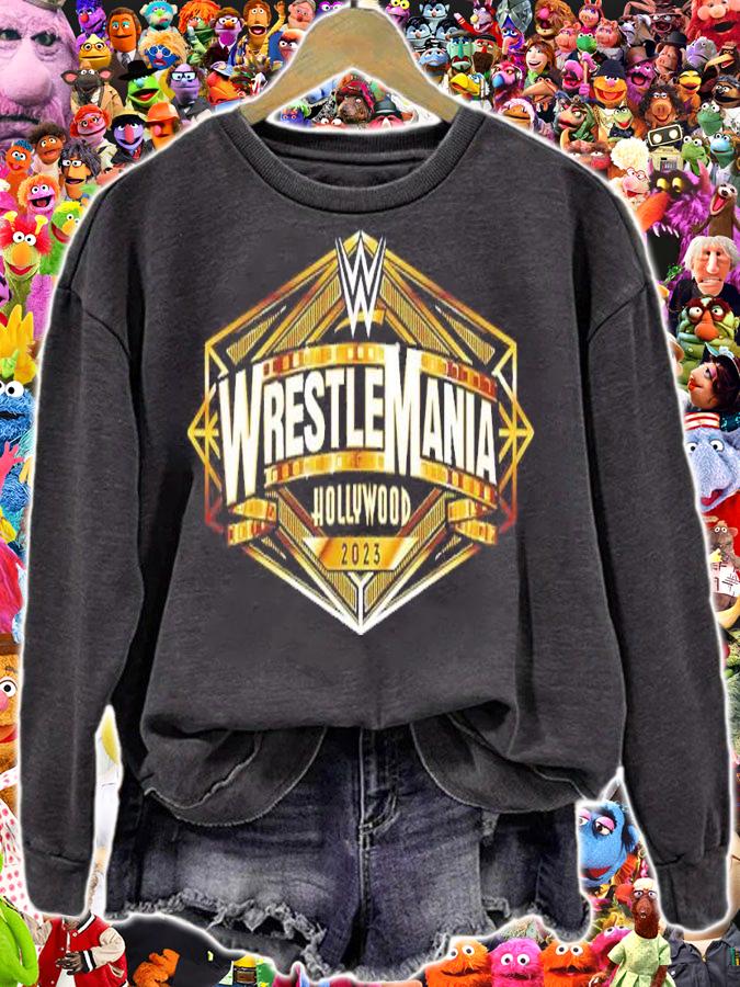 WrestleMania Hollywood Logo shirt t-shirt sweatshirt