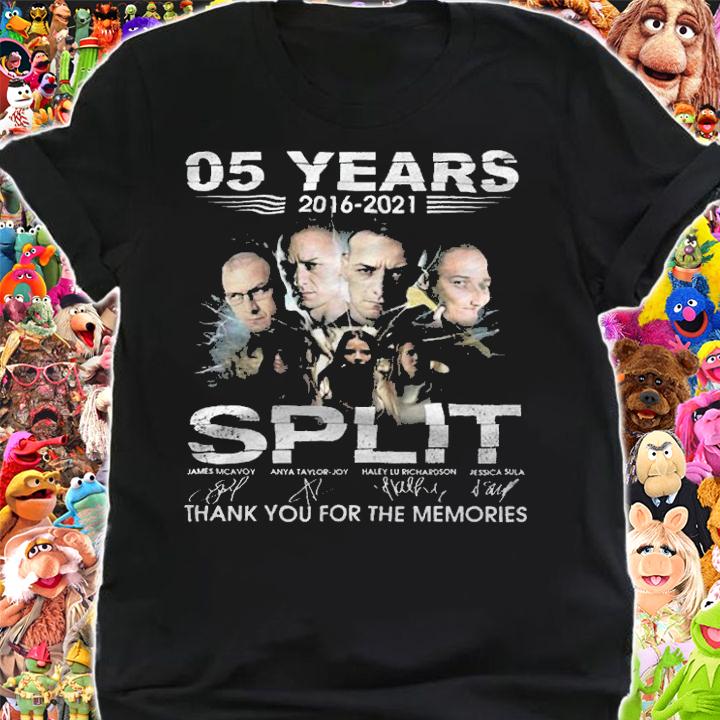 05 years 2016-2021 Split signatures shirt t-shirt