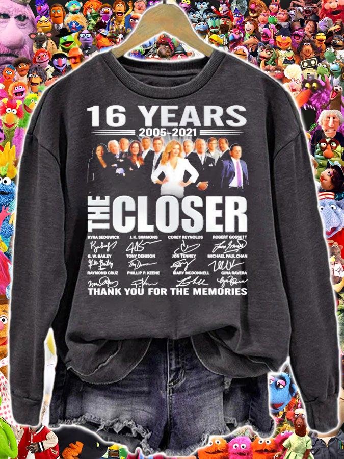 16 Years 2005-2021 The Closer Signatures Thank You For The Memories Shirt t-shirt