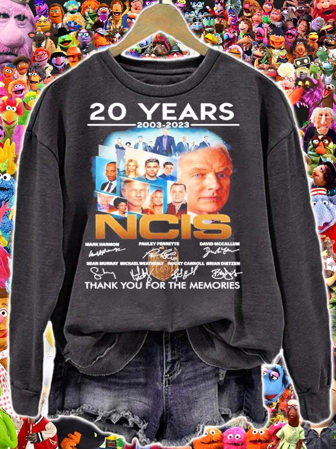 20 Years 2003-2023 NCIS Signatures Thank You For The Memories Shirt t-shirt