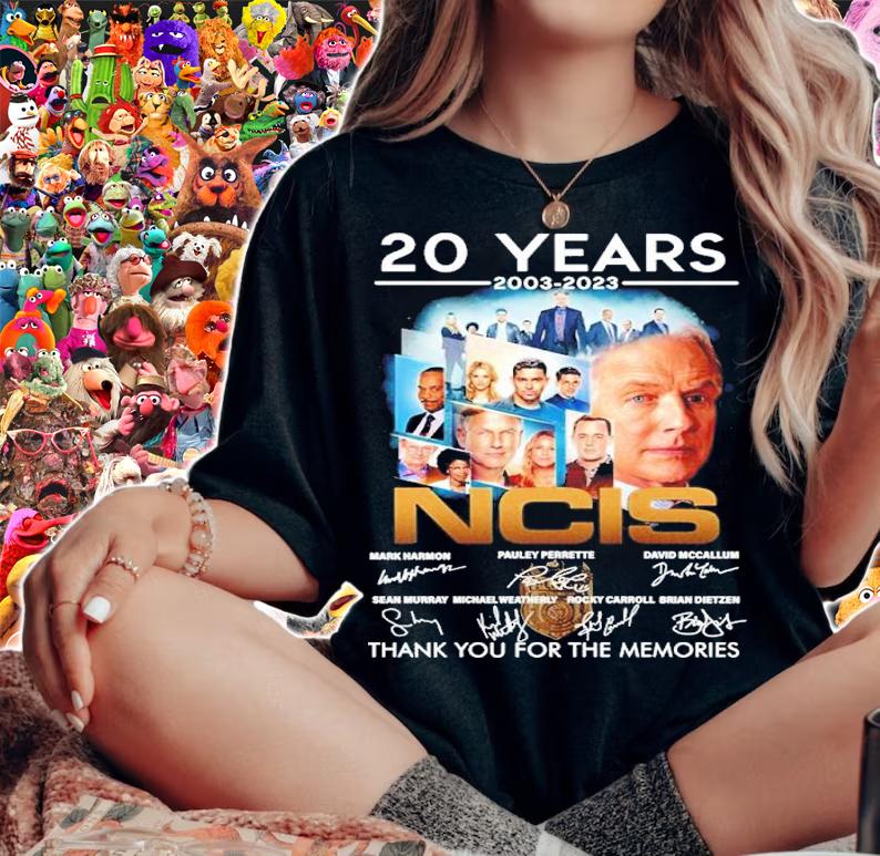 20 Years 2003-2023 NCIS Signatures Thank You For The Memories Shirt t-shirt