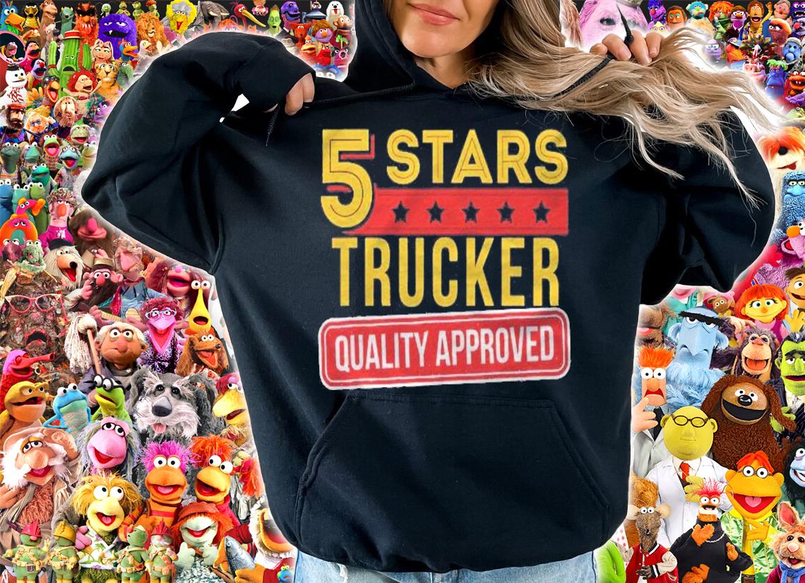 5 Stars Trucker Funny Truck Driver & Teamster Gift Shirt t-shirt hoodie