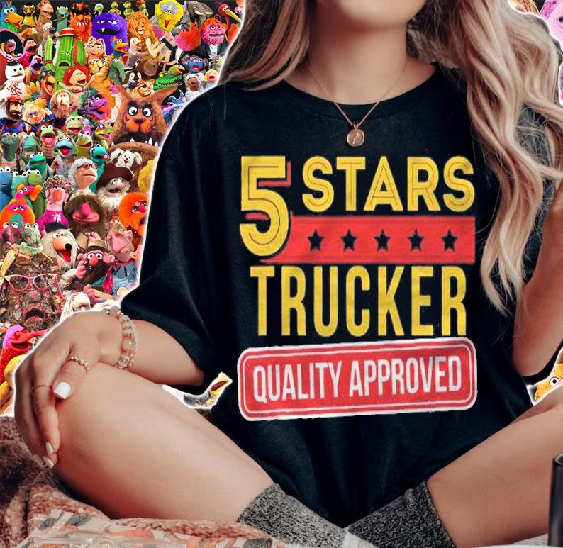 5 Stars Trucker Funny Truck Driver & Teamster Gift Shirt t-shirt woman shirt