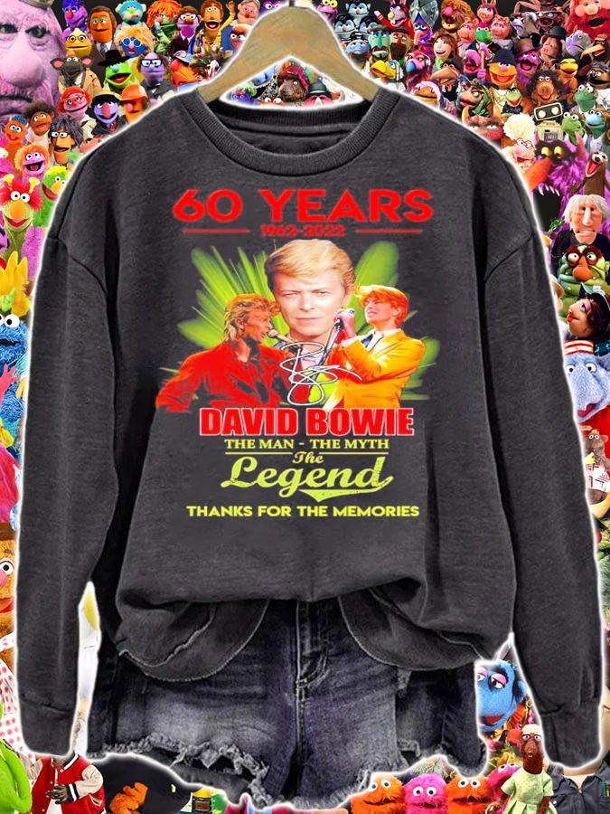 60 Years 1962-2022 David Bowie The Man The Myth The Legend Signatures Thank You For The Memories Shirt t-shirt sweatshirt