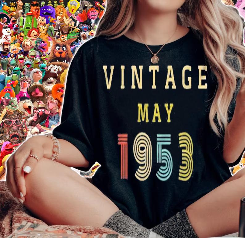 69 Years Old Birthday Gift Vintage 1953 May shirt t-shirt woman shirt