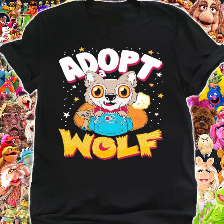 Adopt A Wolf Creepy Cute Cartoon Kawaii Werewolf Shirt t-shirt