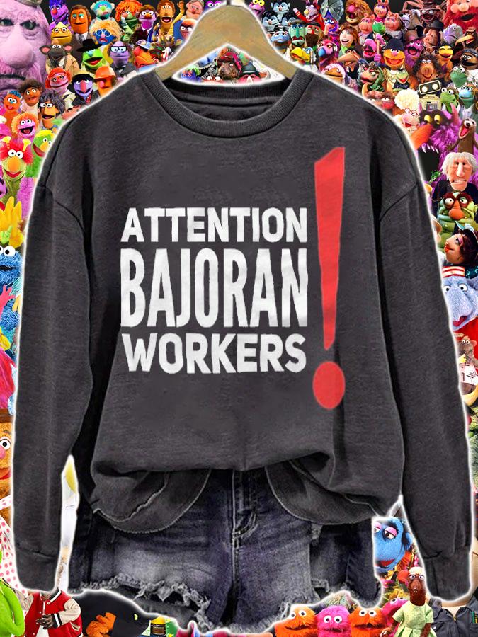 Attention Bajoran workers T-shirt t-shirt