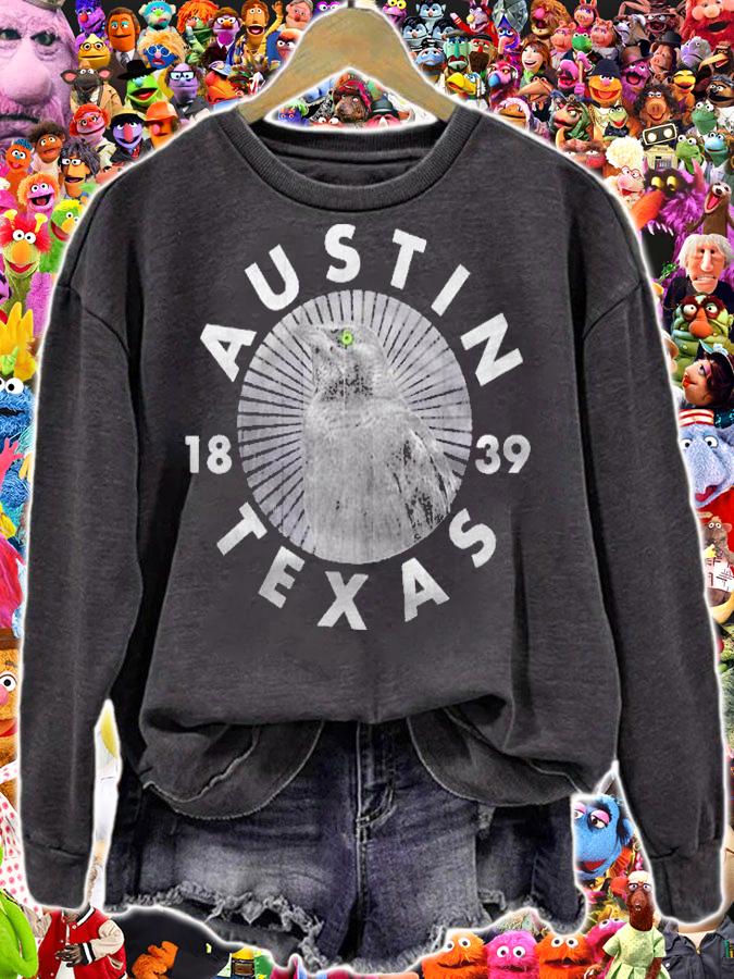 Austin Texas Distressed Grackle Slim Fit Shirt t-shirt