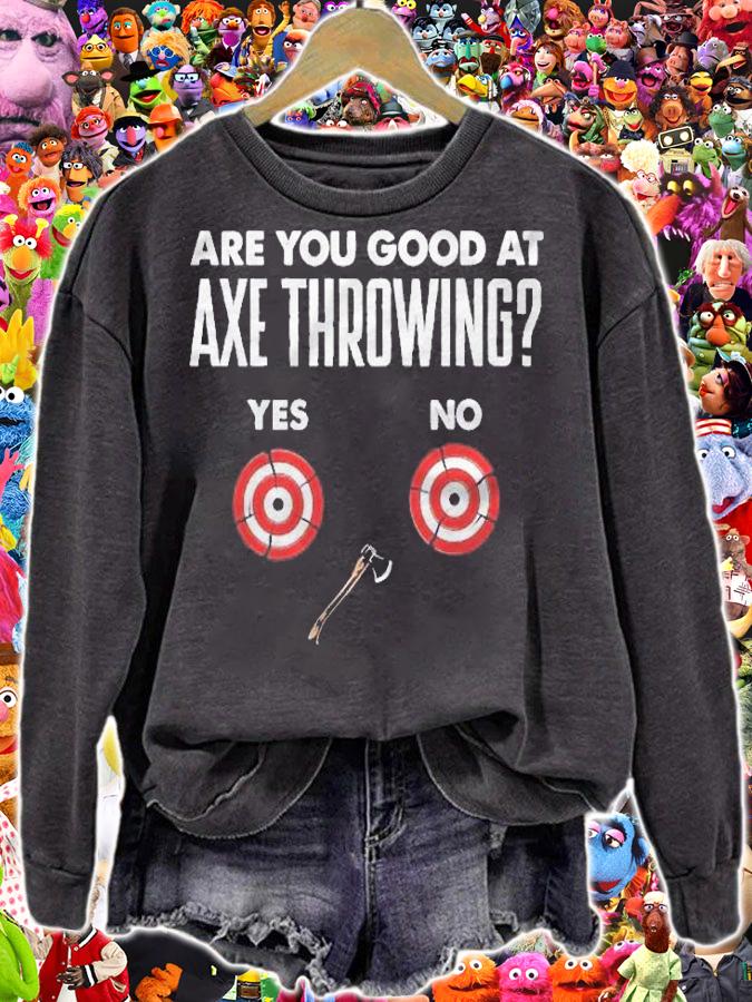 Axe Hatchet Throwing For A Ax Thrower Funny Pun Shirt t-shirt