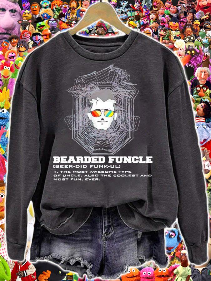 Bearded Funcle Shirt For Men Uncle Cool Male Figure Shirt t-shirt sweatshirt