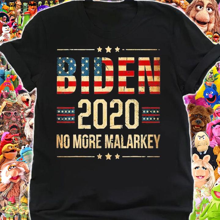 Biden 2020 No More Malarkey USA Flag Vintage T-Shirt t-shirt