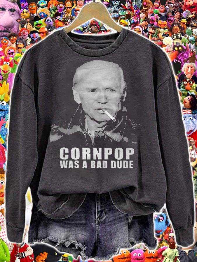 Biden Cornpop Was A Bad Dude Joe Biden Smoke T-Shirt t-shirt