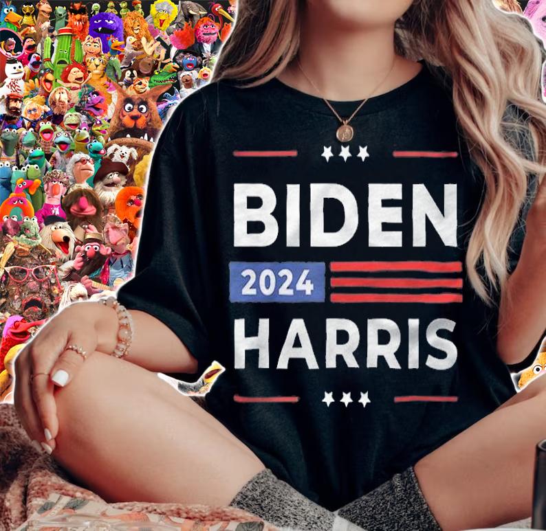 Biden Harris 2024 President American Flag Joe Biden Kamala T-Shirt t-shirt woman shirt