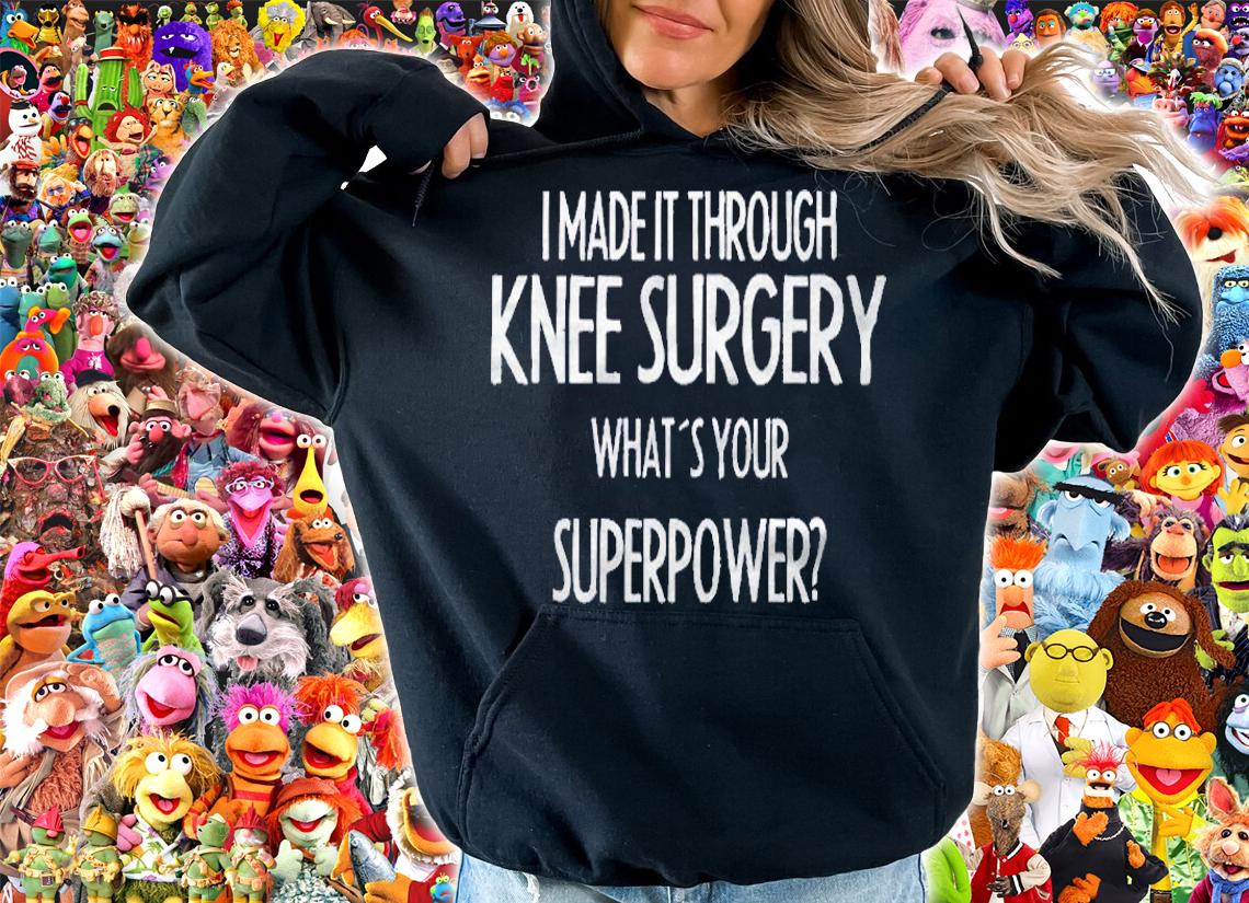 Bionic Knee Replacement Surgery Gift Men Women Shirt t-shirt hoodie
