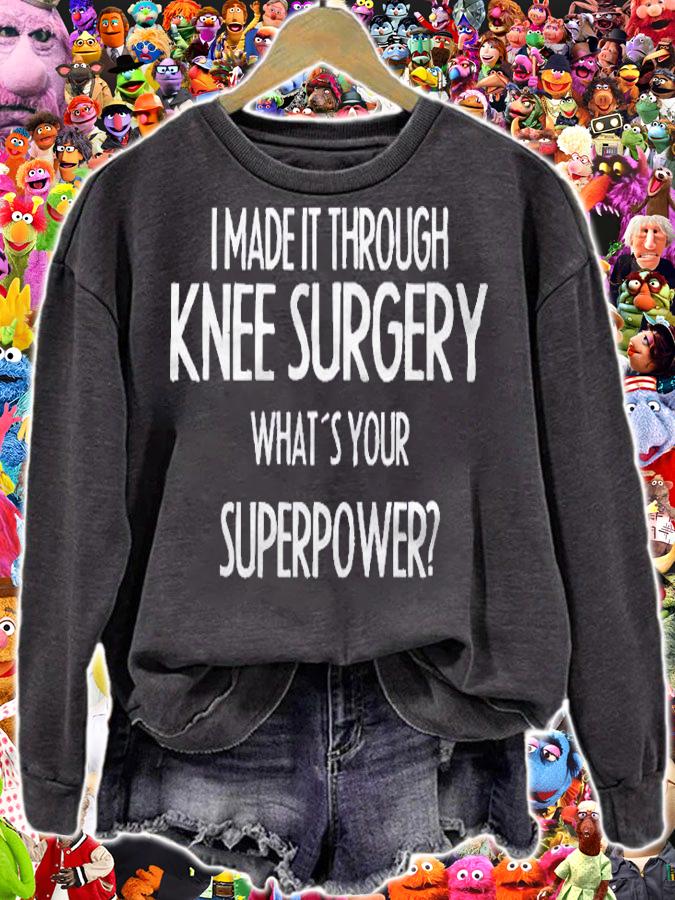 Bionic Knee Replacement Surgery Gift Men Women Shirt t-shirt sweatshirt