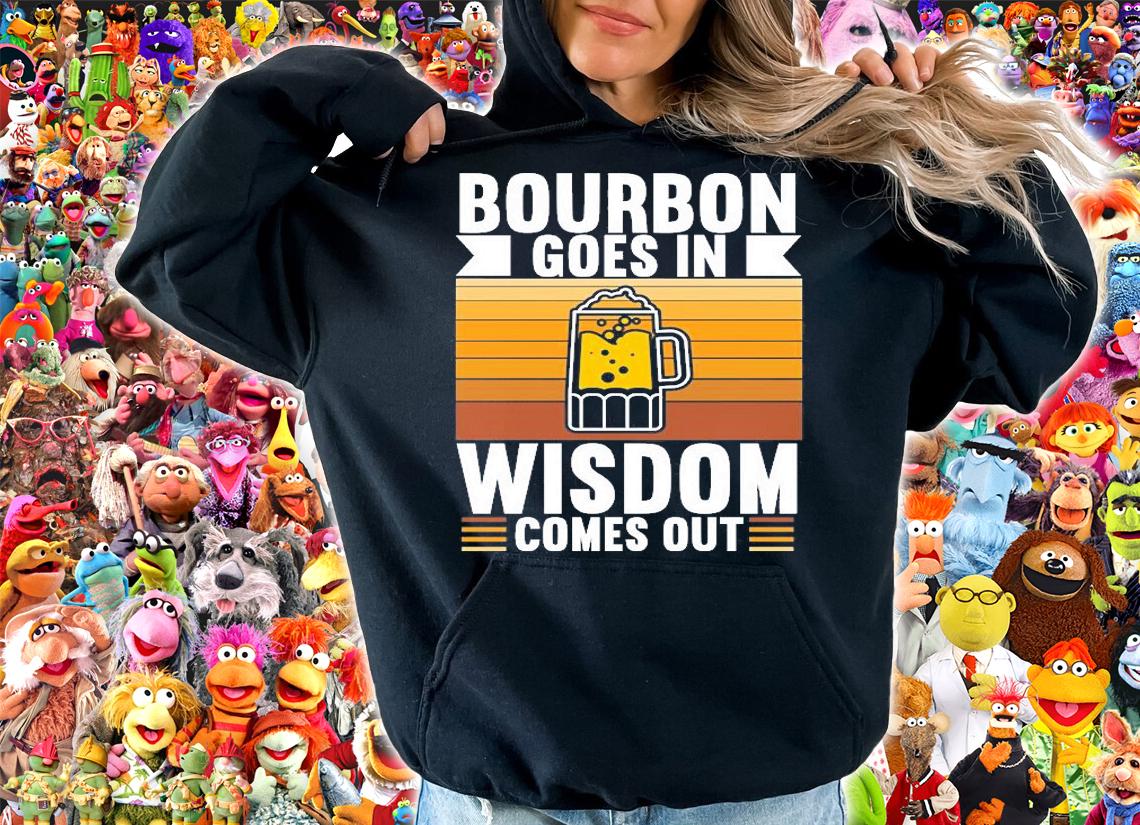Bourbon Goes In Wisdom Comes Out T-Shirt t-shirt