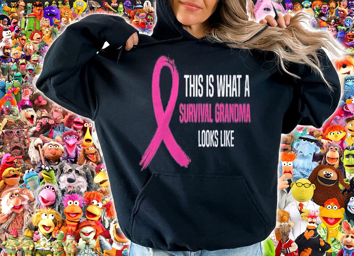 Breast Cancer Awareness Tshirt Survival Grandma Pink Ribbon Shirt t-shirt hoodie