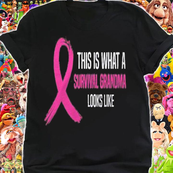 Breast Cancer Awareness Tshirt Survival Grandma Pink Ribbon Shirt t-shirt shirt