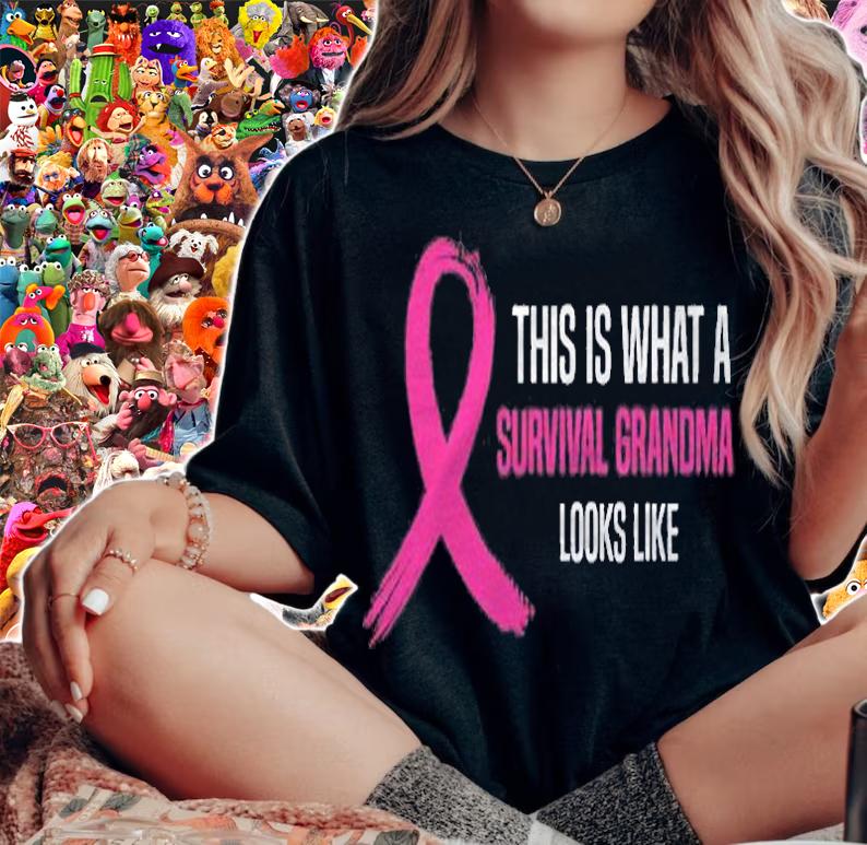Breast Cancer Awareness Tshirt Survival Grandma Pink Ribbon Shirt t-shirt woman shirt