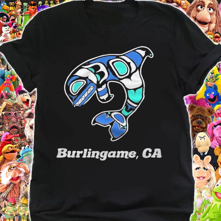 Burlingame CA Native American Tribal Orca shirt t-shirt